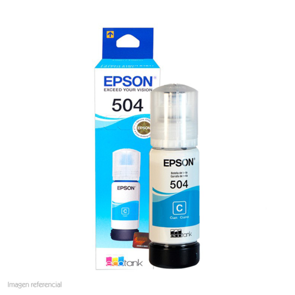 Tinta Epson Azul Refil T504220-al 70ml (Original)