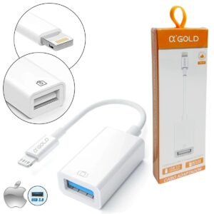 CABO ADAPTADOR OTG USB 3.0 FEMEA X IPHONE MACHO